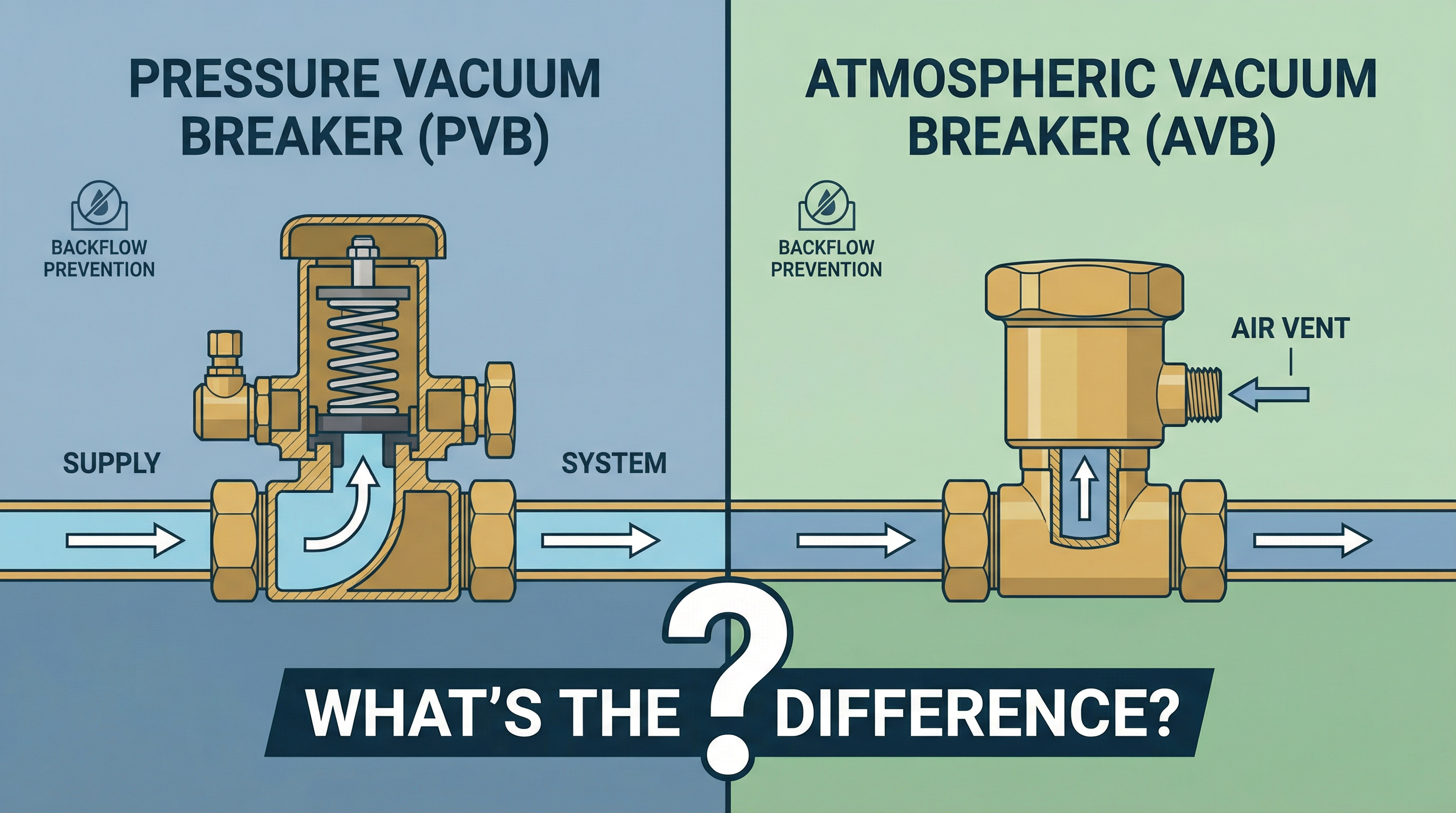 Close-up of water pipes and valves in a plumbing system