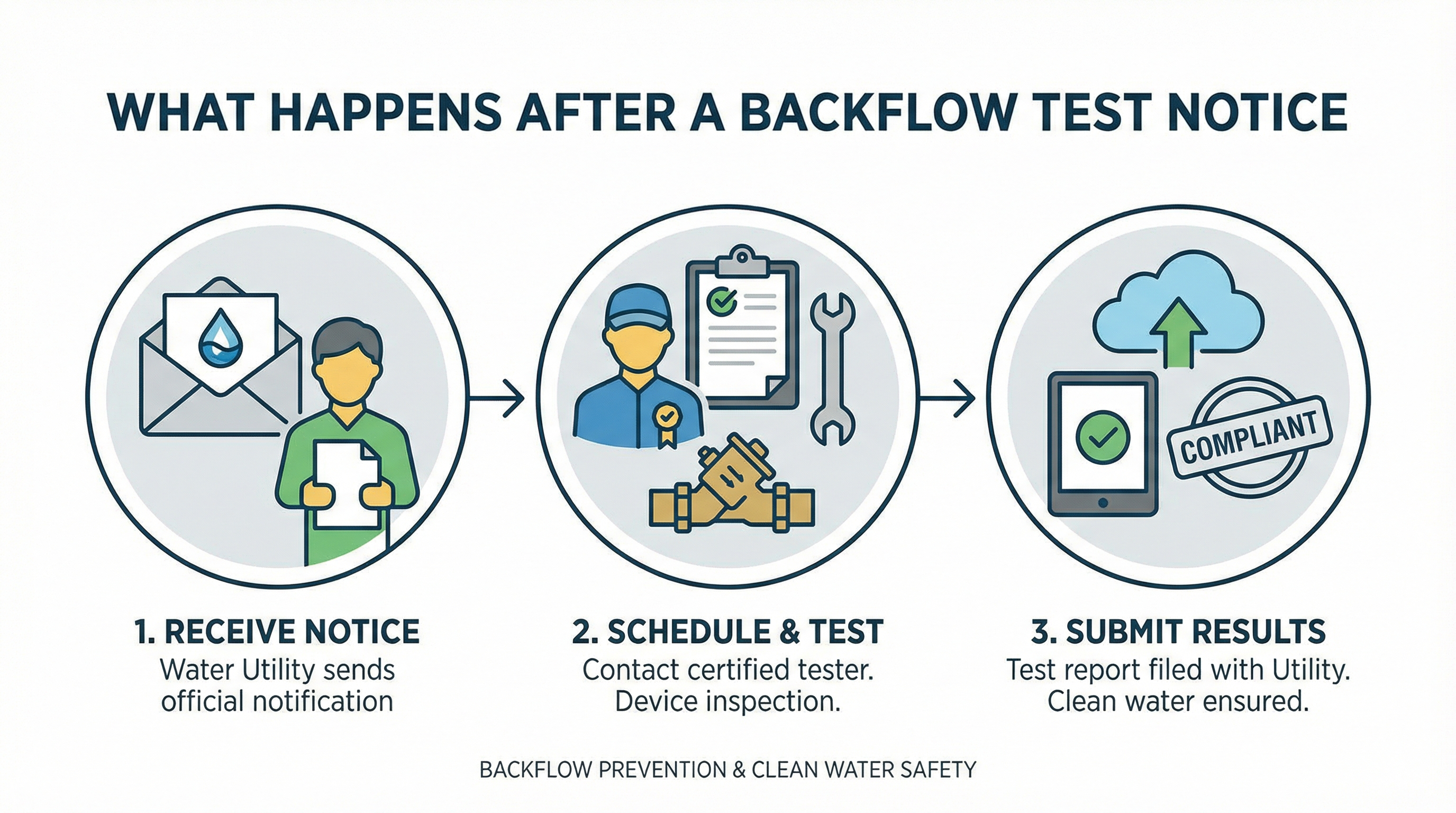 Homeowner reviewing official mail documents at kitchen table